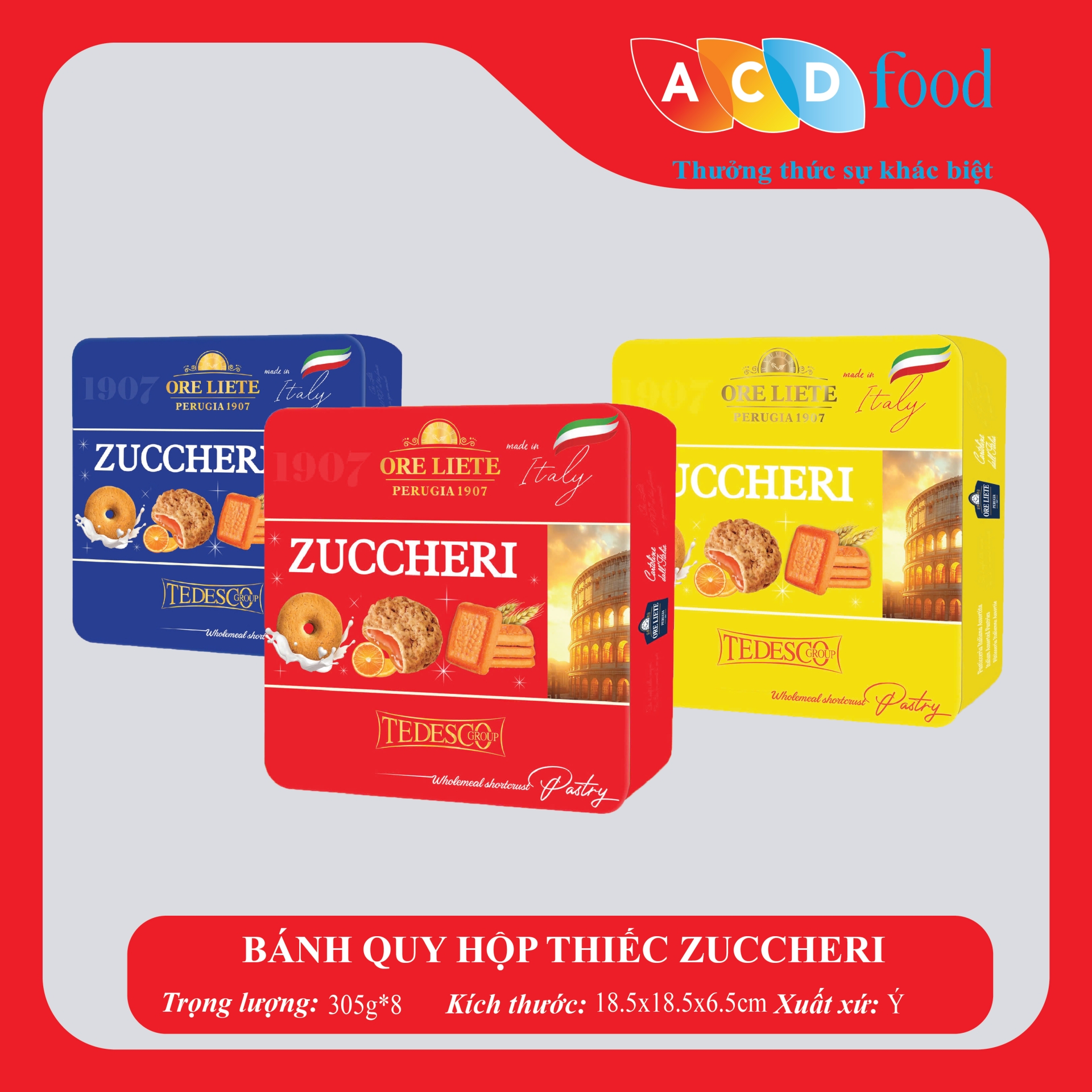 BÁNH QUY HỘP THIẾC ZUCCHERI